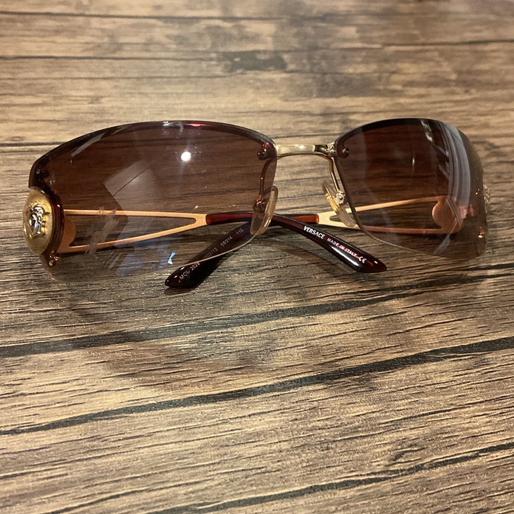 Authentic VERSACE Gold/Brown Sunglasses